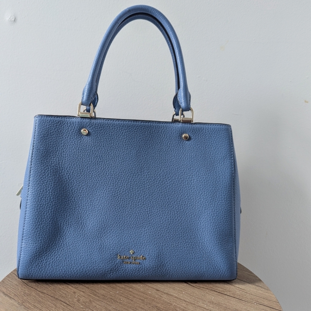 kate spade Blue Pebbled Leather Satchel